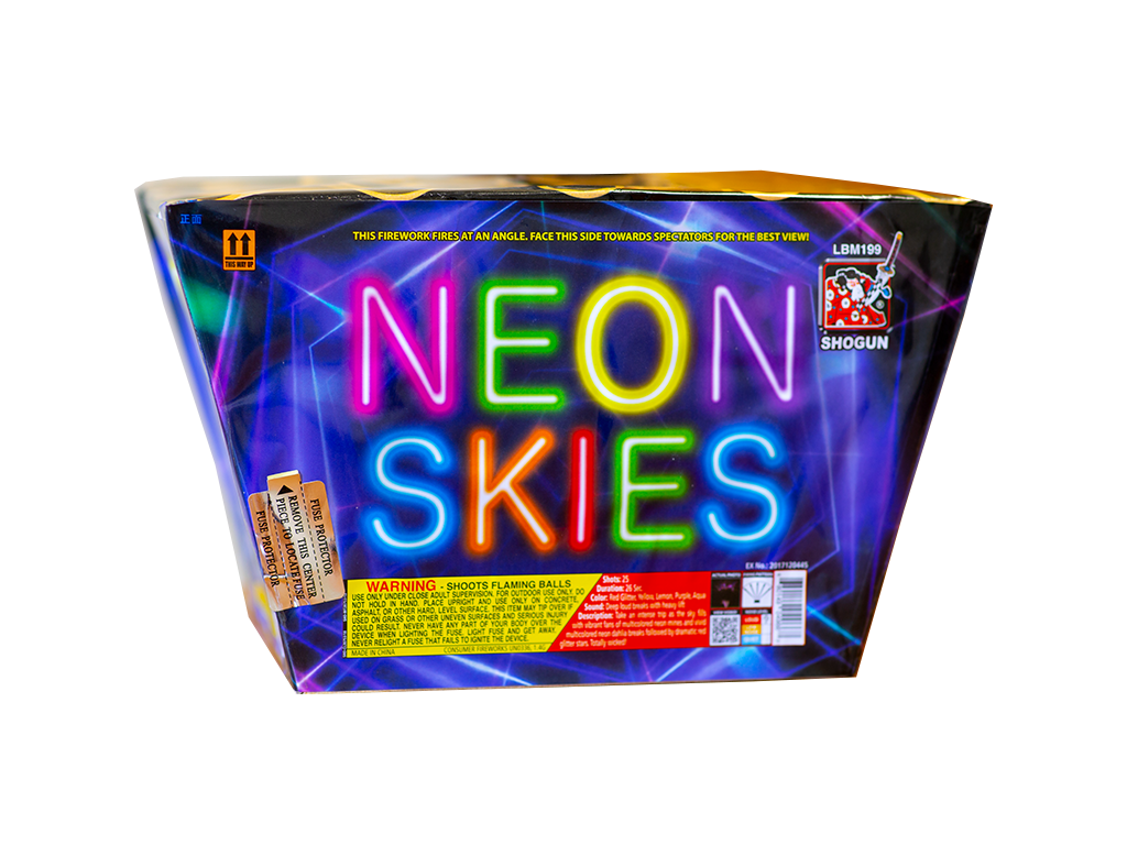 NEON SKIES 500G (NEW) 25 shot