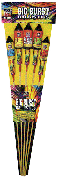 BIg Burst Ballistics Rocket - Click Image to Close