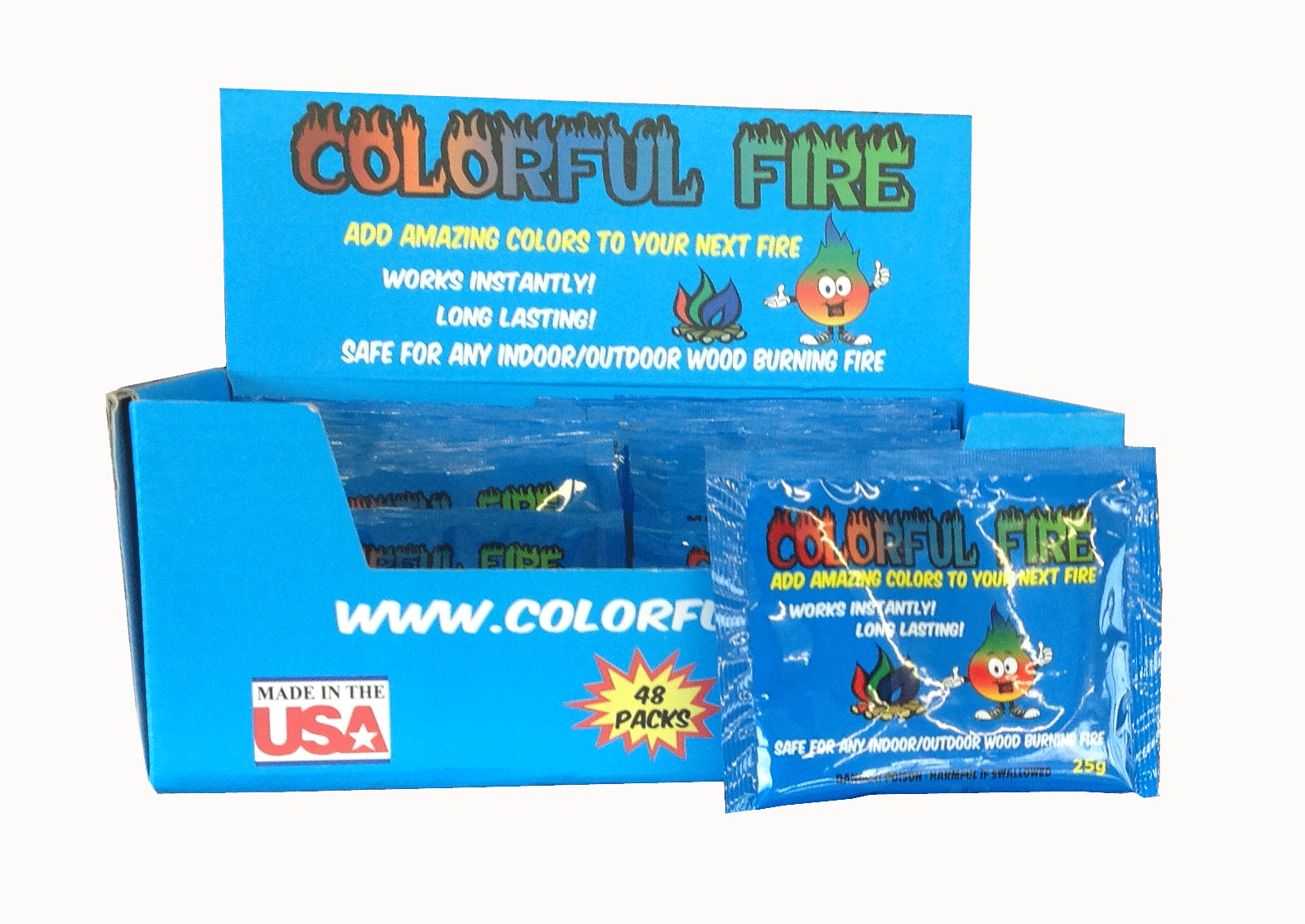 Colorful Campfire Fire Packets